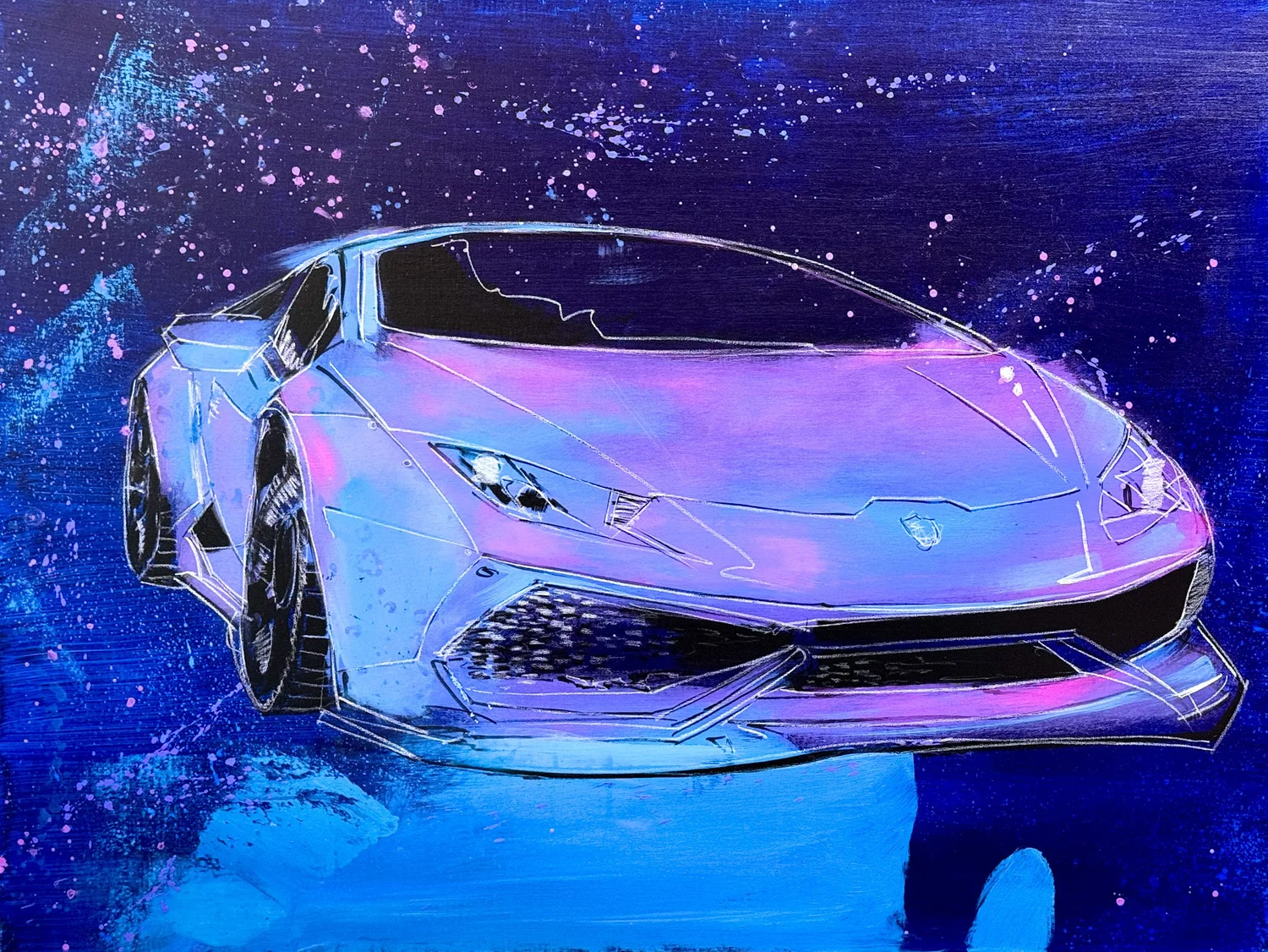 ランボルギーニ・ウラカン グラフィックアート Gryson Lamborghini Huracan — Joe Everson Art